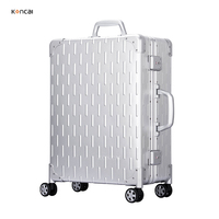 Valise de maquillage professionnelle FAMA, nouvelle conception, durable, en aluminium, avec roulettes, éclairage et pieds, modèle KC-218