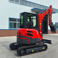 Livraison Gratuite Mini-Excavatrice Yanmar 3,5 Tonnes à Moteur Diesel, Conforme EPA Euro 5, Pompe, Garantie 1 An, Modèle KD35, Machine Agricole sur Chenilles