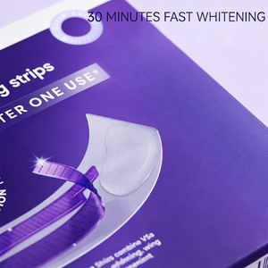 แผ่นฟอกสีฟัน V34 รสชาติมิ้นท์ สำหรับใช้ที่บ้าน ขจัดคราบบุหรี่ ชา ฟอกฟันเหลืองให้ขาวขึ้นอย่างมีประสิทธิภาพ - Product Image 3