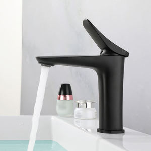 Luxury Style Minimalist Gun Gray Chrome Brass Deck Installation Single Handle Mixer Tap Brass Bathroom Water Tap - Product Image 6
