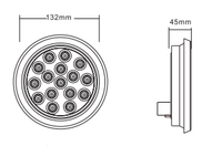 Promotion : Feu arrière universel 24V à LED pour voiture, camion et remorque – Feu stop, clignotant latéral et indicateur d'avertissement – Rouge