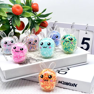 ของเล่นบีบรูปกระต่าย บรรเทาความเครียดและความวิตกกังวล ของเล่นบีบกระต่ายสีสันสดใสเพื่อบำบัดอารมณ์ - Product Image 3