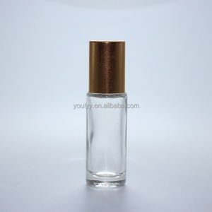 Rollo de vidrio moldeado transparente vacío de <span class=keywords><strong>5ml</strong></span> en botella de vidrio con tapa de plástico y cuentas de acero inoxidable - Product Image 2