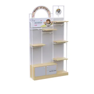 Hot Sale Whole Shop Display Shelf Metallic Mother and baby shelf Customized Happy Prince Series Style