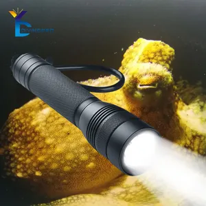 3000 Lumens XM-L2 Led scuba light 26650 Battery Rechargeable led diving flashlight