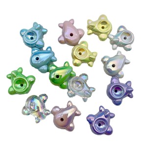 Perles en acrylique en forme d'avion, grande taille, plaquées, trou vertical, accessoires de bijoux DIY pour chaîne de téléphone, ornement de voiture - Product Image 5