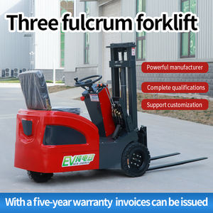 Petit chariot élévateur électrique avec chariots élévateurs à trois points d'appui entrepôt petite station de manutention chariot d'empilage et de manutention à crémaillère - Product Image 5