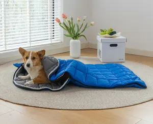 Custom outdoor pet sleeping bag Hiking Portable Dog Bed Waterproof Warm Dog Mat