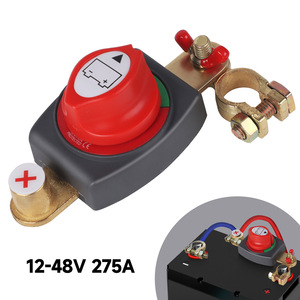 Interruptor de Corte de Corriente 12-48V 275A con Pinzas de Latón para Apagado de Motor Automotriz - Product Image 1