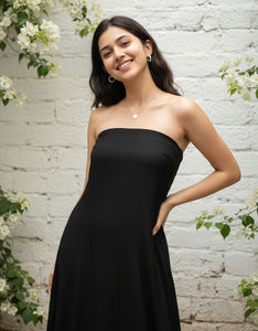 ชุดเดรสผ้าซาตินหรูหราสำหรับผู้หญิง เนื้อผ้าเรียบหรู ทันสมัย สวมใส่สบาย เหมาะสำหรับงานปาร์ตี้ กิจกรรมยามเย็น และการเดินทาง - Product Image 4