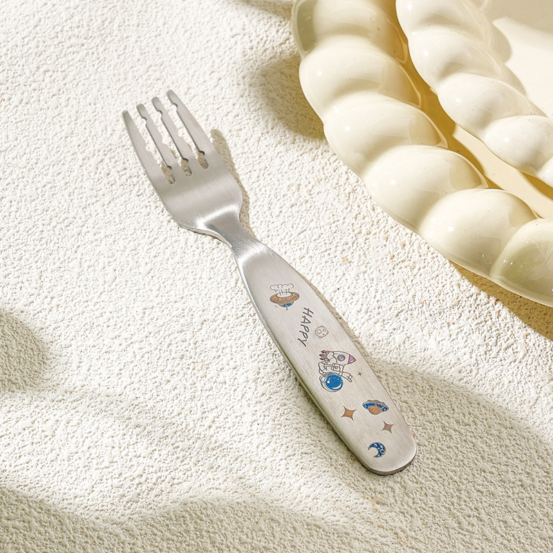 Tenedor de esmalte mate astronauta