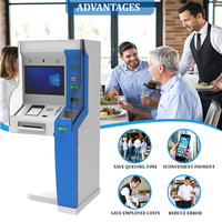 Kiosque de sol multifonctionnel pour administrations, terminal de paiement à écran tactile avec distributeur de cartes et imprimante