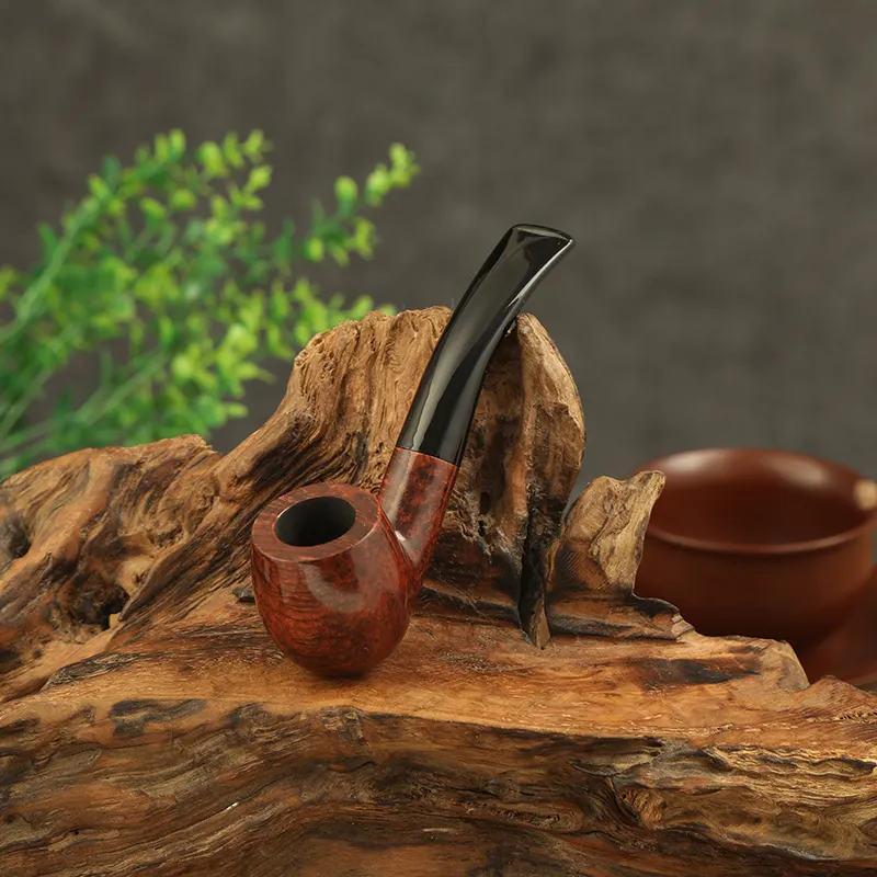 pipa cangklong kayu briar Factory Direct Luxury Smoke Oem Odm Handmade Carved Hand Durable New Arrival Small Wooden Smoking Pipe
