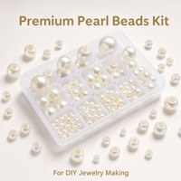 Perles rondes en ABS à grand trou, de 8 à 30 mm, couleur ivoire, en vrac, pour stylos à perles, porte-clés et kits de bricolage DIY