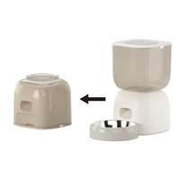 Support automatique intelligent 3L double alimentation Mangeoire sans fil pour animaux de compagnie Fournitures pour animaux de compagnie Produits de qualité alimentaire