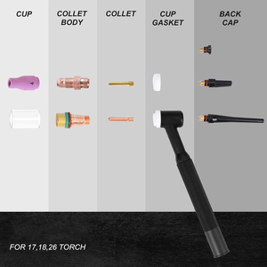 81 pièces – Accessoires et consommables en céramique pour torche de soudage TIG industrielle en acier inoxydable – Modèle de fournitures de soudage - Product Image 2