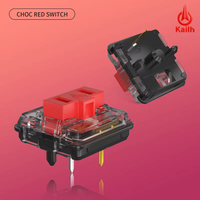 Sakelar Mekanik Kailh CHOC Ultra Tipis 15x15x8mm, Gaya Operasi 50gf untuk Keyboard RGB Portabel Profil Rendah, Produksi Massal