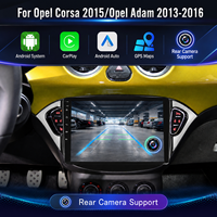 Écran tactile IPS 9 pouces, autoradio avec GPS intégré, radio FM, CarPlay pour Opel Corsa 2015, Opel Adam 2013-2016