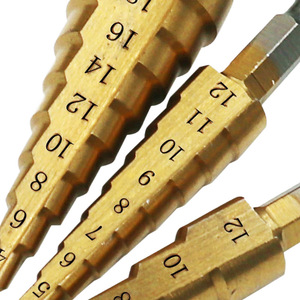 Brocas escalonadas métricas con vástago hexagonal y revestimiento de TiCN para metales no ferrosos 4-20mm 4-12mm 4-10mm - Product Image 5