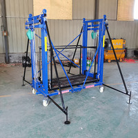 Plateformes de travail mobiles électriques de 8 m, échelles élévatrices/échafaudages, capacité de charge de 500 kg, rotation à 360 degrés pour travaux intérieurs et extérieurs