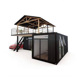 Cabaña Móvil de Diseño Moderno, Estudio Prefabricado para Jardín, Cabaña de Camping, Casa Contenedor de Panel Sándwich de Acero Galvanizado - Product Image 2