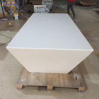 Mesa de oficina moderna Ideas de diseño de escritorio Mesa de presidente de superficie sólida blanca Forma de Z Oficina de secretaria inteligente Precio de escritorio ejecutivo