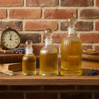 Flacons de parfum en verre d'aromathérapie de 50 ml/100 ml/150 ml/200 ml, cylindre, diffuseur en relief, finition mate sérigraphiée, vis