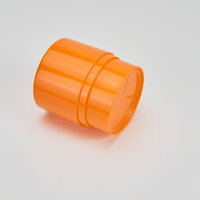 Dernier modèle personnalisé Récipient pour crème démaquillante orange 50g vide en plastique avec couvercle rotatif pour nettoyage en profondeur Pot de baume pour crème démaquillante