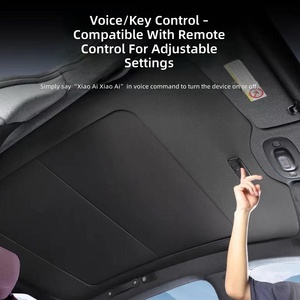 Tendina Parasole Pieghevole in Tessuto per Tetto Elettrico BYD Seal EV con Pulsante di Controllo Vocale, Design Anti-Pizzicamento Senza Danni, Protezione Solare Efficace - Product Image 2