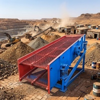 Crible vibrant pour l'exploitation minière de l'or, machine de criblage de sable et de gravier