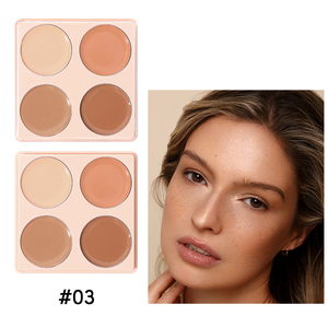 Palette de <span class=keywords><strong>correcteur</strong></span> crème professionnelle 4 couleurs, couvrance totale, contour, surligneur, fond de teint, <span class=keywords><strong>correcteur</strong></span>, maquillage longue tenue, OEM personnalisé - Product Image 3