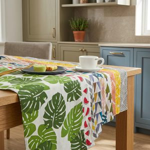 HY2 Modern Woven Polyester/Cotton Table Runners and <b>Tablecloths</b>-Reusable & Durable for Home or <b>Party</b> Dining Tables - Product Image 1