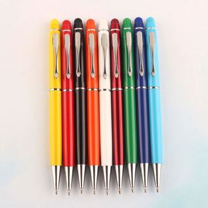 2 in 1 Soft Rubber Touch Screen Stylus Ballpoint Promotional Metal Custom <b>Pen</b> With Logo - Product Image 1