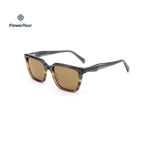 Flowerfour AT6111 Siyah Kare Güneş Gözlüğü Erkekler Kadınlar için Unisex Klasik Asetat Güneş Gözlükleri Moda Gözlük UV400 - Product Image 3