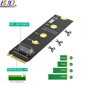 Оптовая продажа с завода: Адаптер-карта SFF-8611/SFF-8612 Oculink на интерфейс <span class=keywords><strong>M</strong></span>.2 PCIE 4.0 NVMe Key-<span class=keywords><strong>M</strong></span> (форматы 2280, 2260, 2242, 2230) - Product Image 2
