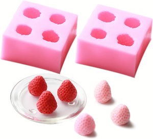 Moldes <span class=keywords><strong>de</strong></span> Silicona para Postres <span class=keywords><strong>de</strong></span> Mousse, Moldes para Cubitos <span class=keywords><strong>de</strong></span> Hielo, Moldes para Trufas <span class=keywords><strong>de</strong></span> Chocolate, Moldes para Pastelería con Forma <span class=keywords><strong>de</strong></span> Fruta, Moldes para Helados, Moldes <span class=keywords><strong>de</strong></span> Silicona 3D con Forma <span class=keywords><strong>de</strong></span> Fresa - Product Image 2