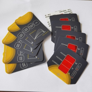 Tùy chỉnh dập nổi màng nhãn cho thiết bị nhà PC Bảng điều khiển bàn phím faceplate lớp phủ đồ họa - Product Image 1