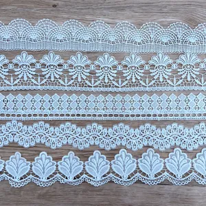 Diskon besar Zeal kualitas tinggi kerajinan Guipure sutra dekorasi larut air bordir bunga renda kain pita potong DIY jahit Applique