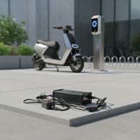Chargeur de batterie LiFePO4 48V/58.4V 5A 16S 300W 220V pour vélos électriques et motos