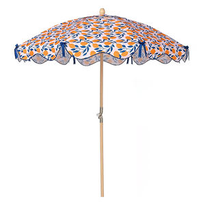 Оптовая продажа, винтажный солнцезащитный козырек с принтом, уличный складной внутренний дворик, зонт с бахромой, Солнцезащитный пляжный зонт с наклоном - Product Image 6