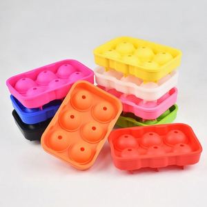 Silicone Ball Mold With Lid Quick Freezing Ice Cube <b>Block</b> Maker Box Household Reusable Whiskey Drink Tool - Product Image 4