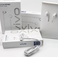 Écouteurs professionnels vivo XE160 originaux de haute qualité, intra-auriculaires à tête ronde, compatibles Type-C, fabriqués en Chine