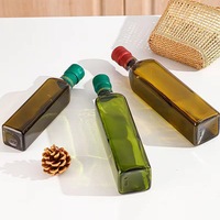 Bouteilles en verre pour sauce soja, vinaigre, huile d'olive, cuisine, emballage, 100 ml, 250 ml, 500 ml, 750 ml, 1000 ml