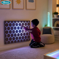 Panneau mural LED interactif pour la thérapie de l'autisme, panneau lumineux sensoriel en nid d'abeille pour salle sensorielle