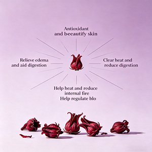 Fleurs d'hibiscus séchées naturelles en gros d'usine, riches en HPE, saveur Roselle, pour infusion quotidienne - Product Image 2
