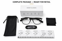 Lunettes Audio Bluetooth Intelligentes : Lunettes de Soleil Audio à Oreille Ouverte, Recharge Magnétique, Contrôle Tactile pour l'Extérieur