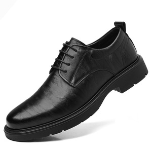 Zapatos de Cuero Negros Casuales para Hombre 2026, Cómodos, Transpirables, Modernos, Formales, con Cordones - Product Image 5