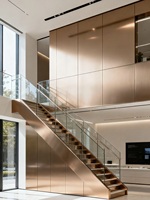 Tôle décorative composite métallique, haute flexibilité, ignifuge, imperméable, longueur personnalisée, panneau intérieur/extérieur pour usage domestique