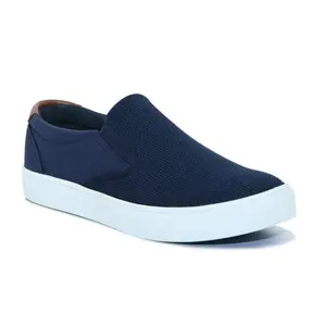 Customize Design Men Slip-on Comfortable Driving Loafers Stylish Breathable Canvas Casual Shoes