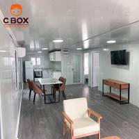 Cbox Maison Conteneur Extensible Préfabriquée Mobile de Luxe Moderne Personnalisable 40 pieds Trois Chambres